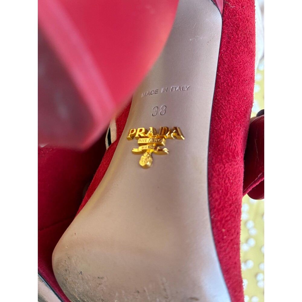 FW 2011 Prada Mary Jane illusion boots size 38 - Picture 7 of 16